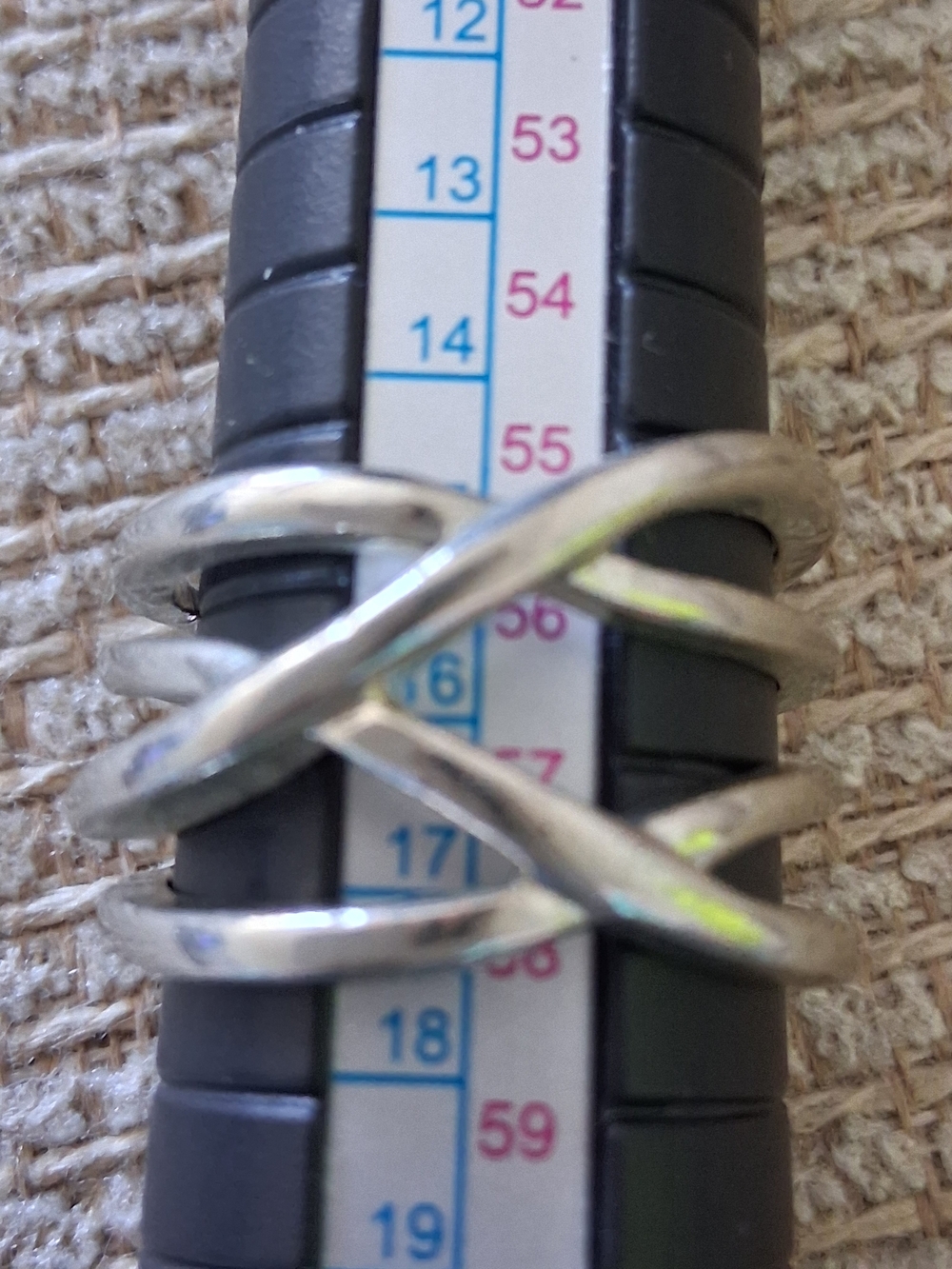Silver Crisscross Women's Ring - Silver